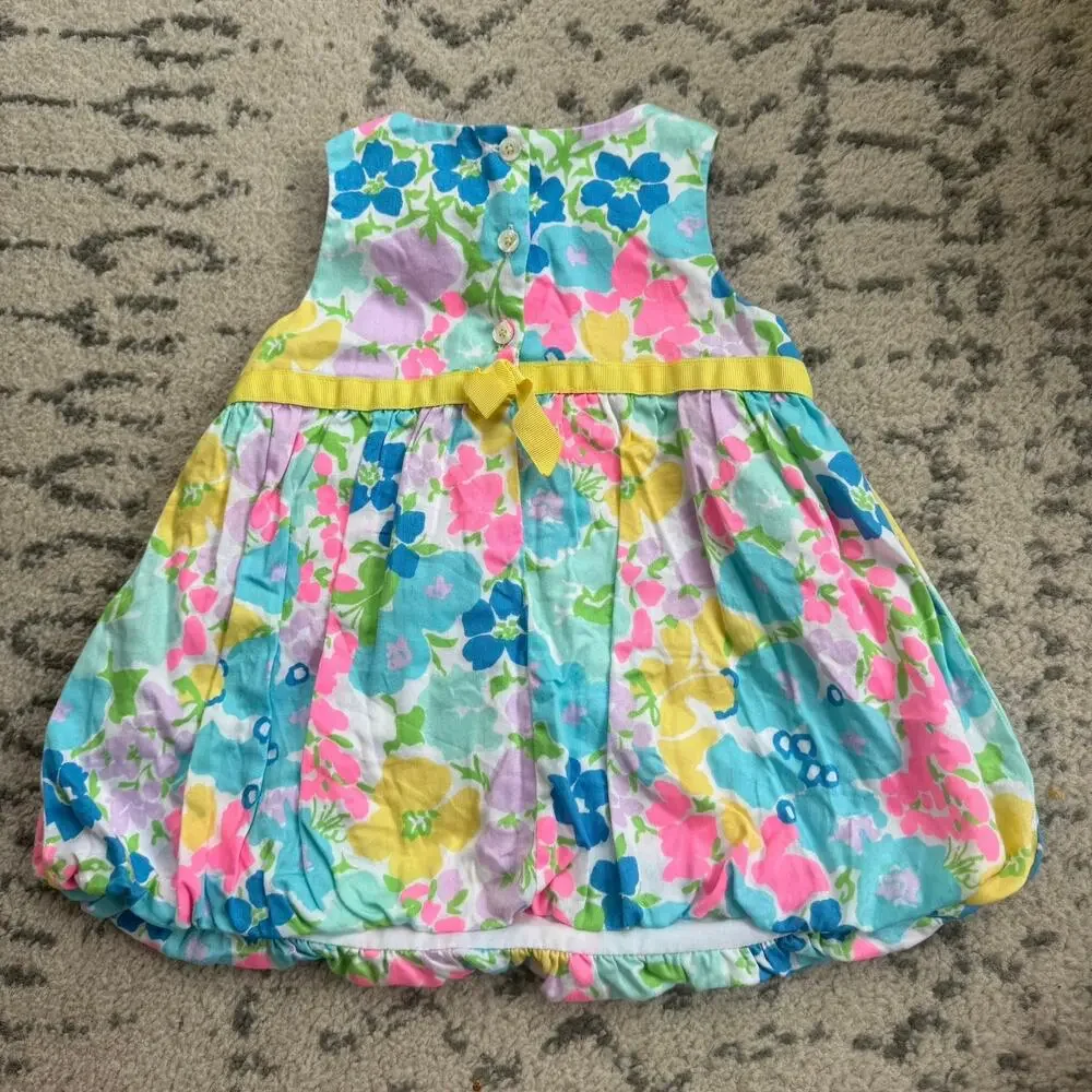 Lilly Pulitzer Rosette Bubble Dress Infant Size 12-18M